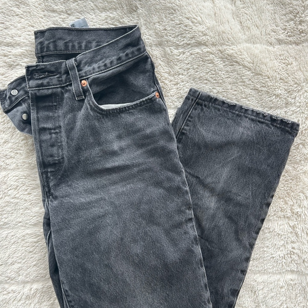 Levi's Black Straight Leg Jeans